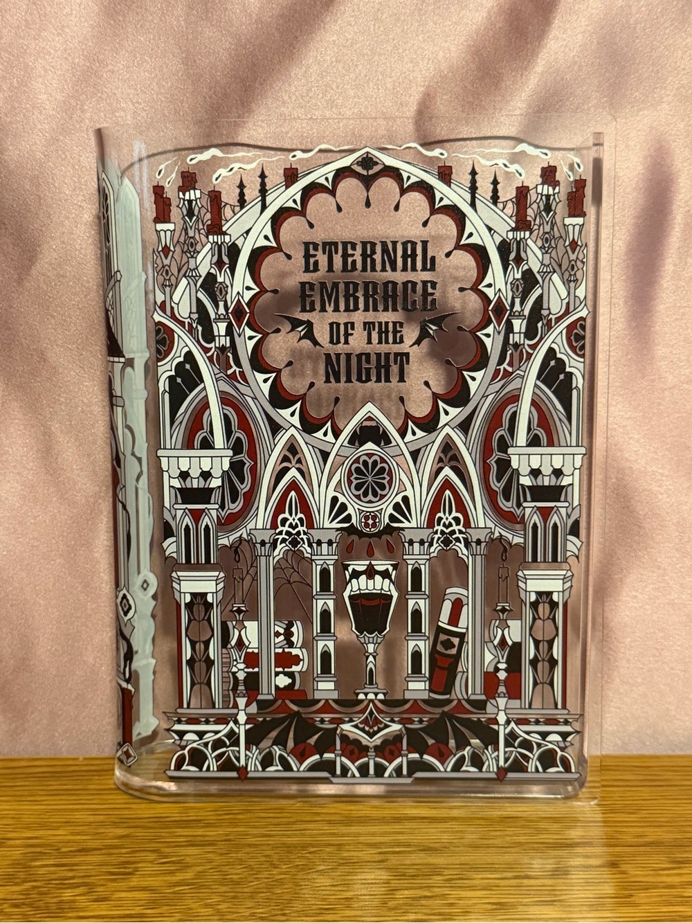 Gothic Black and White Notebook with Intricate Metalwork